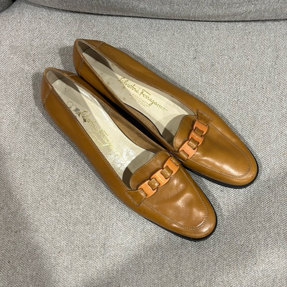 Salvatore Ferragamo Nicolina Dattero Calf Loafers